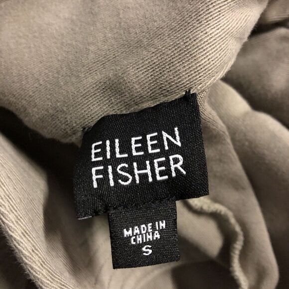 Eileen Fisher Jacket Size Small Women's Gray Collared Open Front Knit Cardigan - Picture 10 of 10